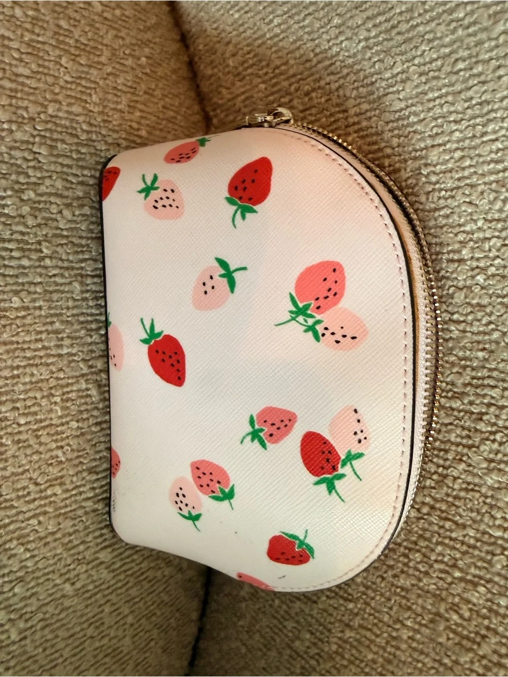 kate spade New York Pink Strawberry Kids Cosmetic Pouch
